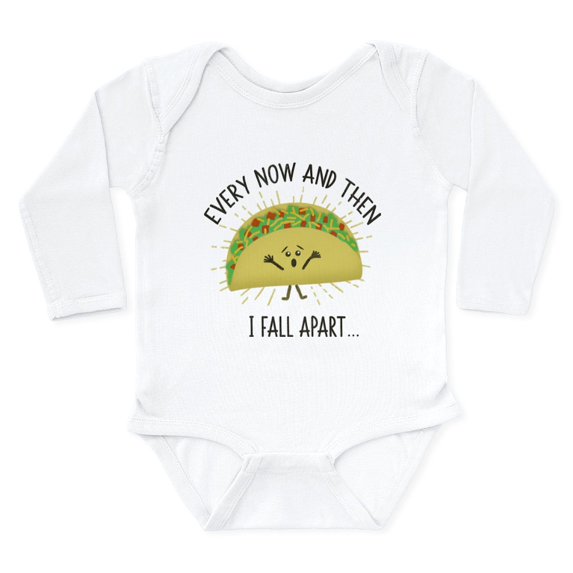 CafePress - Every Now And Then I Fall Apart Funny Ta Body Suit - Long Sleeve Cotton Baby Bodysuit