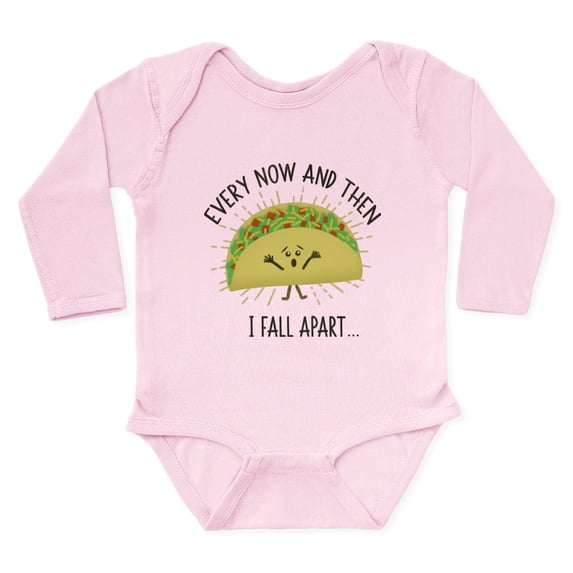 CafePress - Every Now And Then I Fall Apart Funny Ta Body Suit - Long Sleeve Cotton Baby Bodysuit