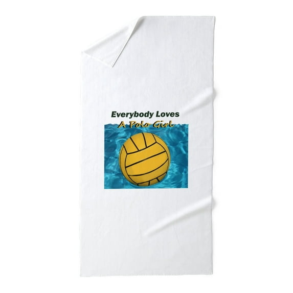 CafePress - Everybody Loves A Polo Girl - Large Beach Towel, Soft 30"x60" Towel with Unique Design