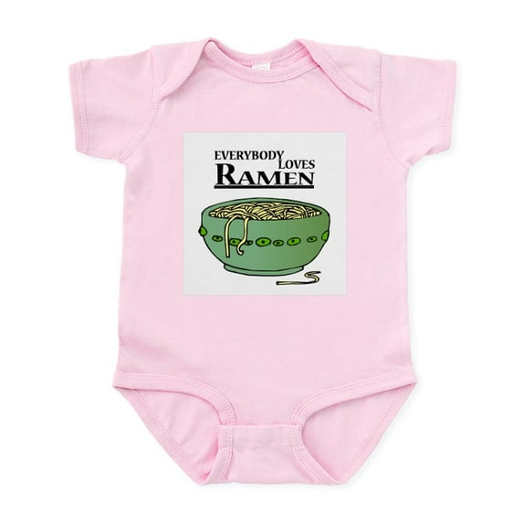 CafePress - Everybody Loves Ramen (Noodles) Infant Creeper - Baby Light Bodysuit, Size Newborn - 24 Months