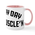 thumbnail image 1 of CafePress - Everyday I'm Muscle'n - 11 oz Ceramic Mug - Novelty Coffee Tea Cup, 1 of 6