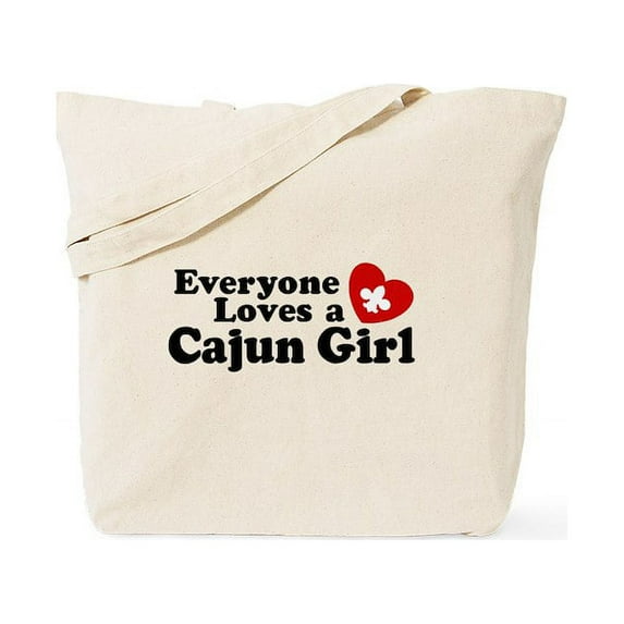 CafePress - Everyone Loves A Cajun Girl Tote Bag - Unisex Canvas Tote Bag, Beige, 1-Piece