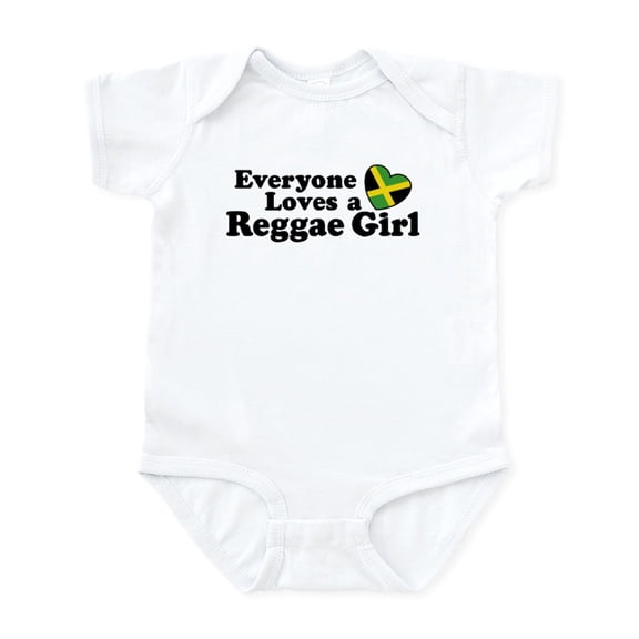 CafePress - Everyone Loves A Reggae Girl Infant Bodysuit - Baby Light Bodysuit, Size Newborn - 24 Months