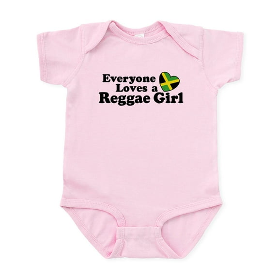 CafePress - Everyone Loves A Reggae Girl Infant Bodysuit - Baby Light Bodysuit, Size Newborn - 24 Months