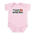 thumbnail image 1 of CafePress - Everyone Loves A Swiss Girl Infant Bodysuit - Baby Light Bodysuit, Size Newborn - 24 Months, 1 of 4