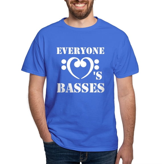 CafePress - Everyone Loves Basses T Shirt - Men's Classic Graphic Cotton T-Shirt