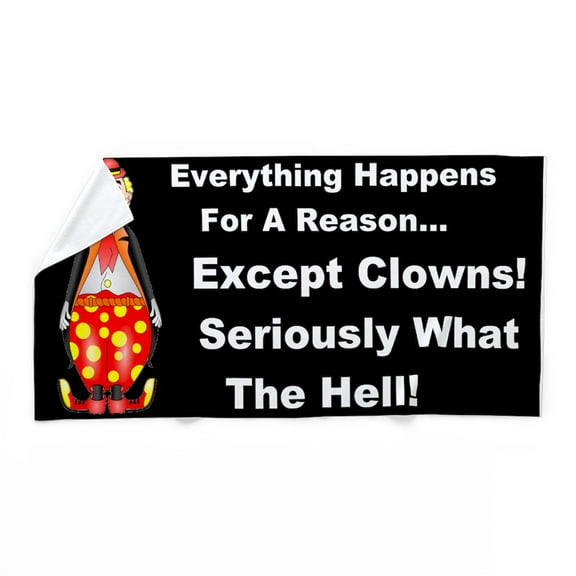 CafePress - Everything Happens For A Reason - Large Beach Towel, Soft 30"x60" Towel with Unique Design