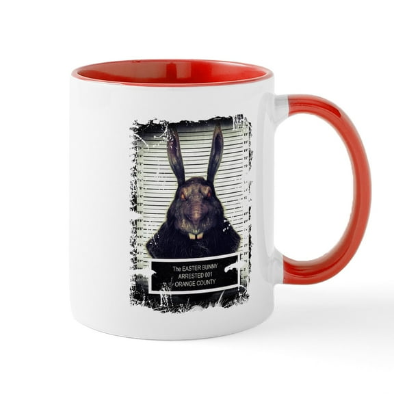 CafePress - Evil Easter Bunny Rabbit SOLO Mugs - 11 oz Ceramic Mug - Novelty Coffee Tea Cup