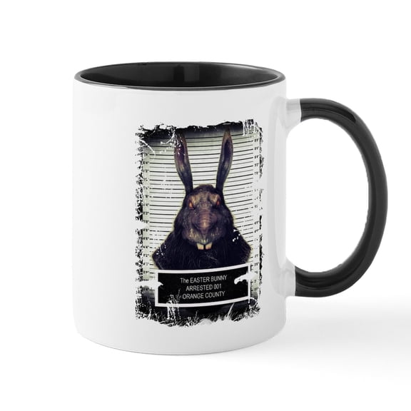 CafePress - Evil Easter Bunny Rabbit SOLO Mugs - 11 oz Ceramic Mug - Novelty Coffee Tea Cup
