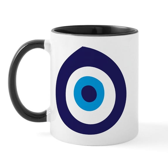 CafePress - Evil Eye Mug - 11 oz Ceramic Mug - Novelty Coffee Tea Cup