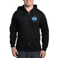 thumbnail image 1 of CafePress - Evil Eye, Spiritual Symbol Of Protection, Greek Cu Men's Zip Up Hoodie - Zip Hoodie, Classic Hooded Sweatshirt with Metal Zipper, 1 of 4