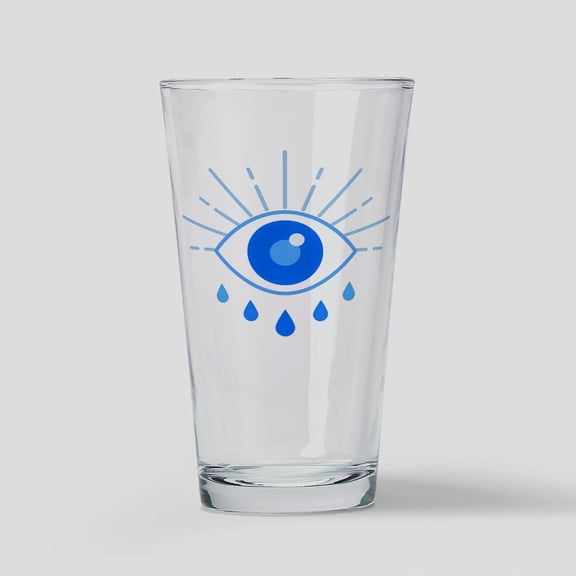 CafePress - Evil Eye, Spiritual Symbol Of Protection, Greek Cu - Pint Glass, Drinking Glass, 16 oz. CafePress