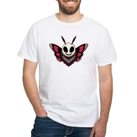 CafePress - Evil Moth Men's Value T Shirt - Men's White Classic Cotton T-Shirts