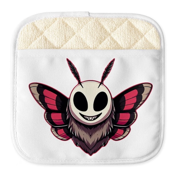 CafePress - Evil Moth - Pot Holder with Printed Design, 9"x9"