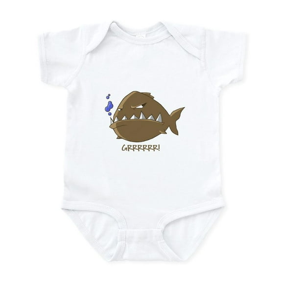 CafePress - Evil Piranha Infant Bodysuit - Baby Light Bodysuit, Size Newborn - 24 Months