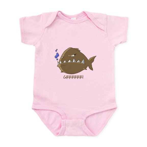 CafePress - Evil Piranha Infant Bodysuit - Baby Light Bodysuit, Size Newborn - 24 Months