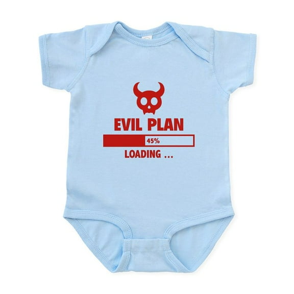 CafePress - Evil Plan Loading Infant Bodysuit - Baby Light Bodysuit, Size Newborn - 24 Months