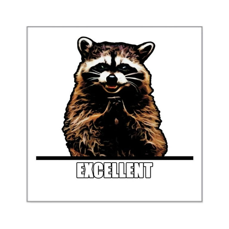 CafePress - Evil Raccoon Sticker - Square Sticker 3 x 3 
