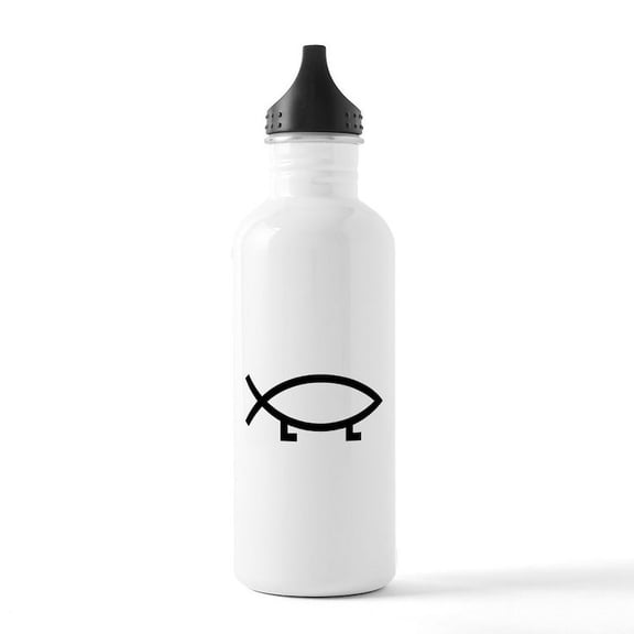 CafePress - Evolution Fish Water Bottle - Stainless Steel Water Bottle, Sports Bottle, 1.0L