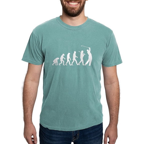 CafePress - Evolution Golf - Mens Comfort Colors Shirt