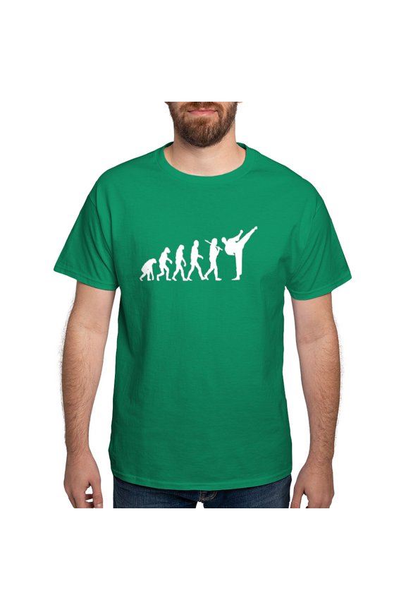 - Evolution Karate Dark T Shirt - Men's Classic Graphic Cotton T-Shirt