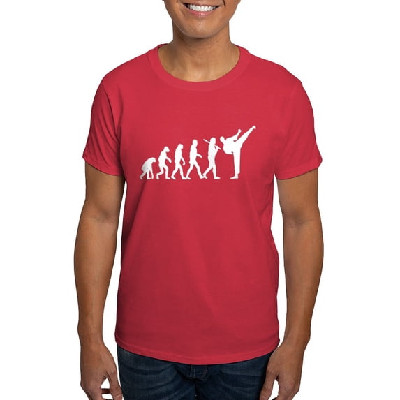 CafePress - Evolution Karate Dark T Shirt - Men's Classic Graphic Cotton T-Shirt