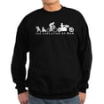 thumbnail image 1 of CafePress - Evolution Of Man Motorcycle Rider Chopper Sweatshi - Classic Crew Neck Sweatshirt, 1 of 4