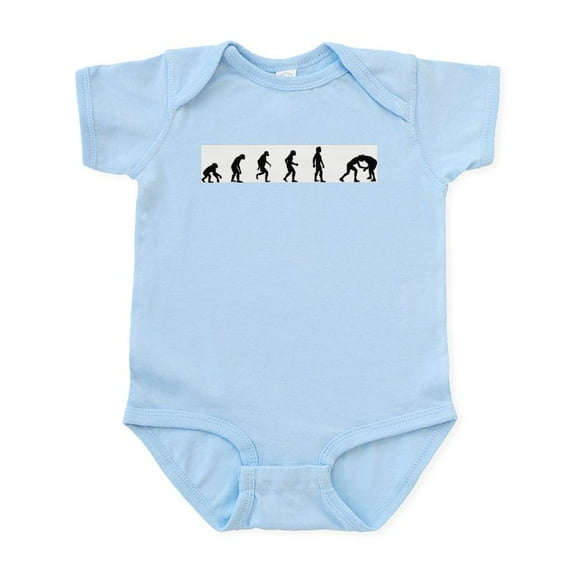 CafePress - Evolution Of Wrestling Infant Bodysuit - Baby Light Bodysuit, Size Newborn - 24 Months