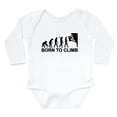 thumbnail image 1 of CafePress - Evolution Rock Climbin Long Sleeve Infant Bodysuit - Long Sleeve Cotton Baby Bodysuit, 1 of 4