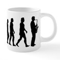 thumbnail image 1 of CafePress - Evolution Saxophone - 20 Oz White Ceramic Mega Mug, 1 of 5