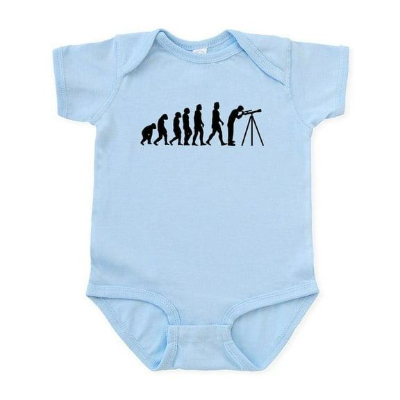 CafePress - Evolution Telescope Baby Light Bodysuit - Baby Light Bodysuit, Size Newborn - 24 Months