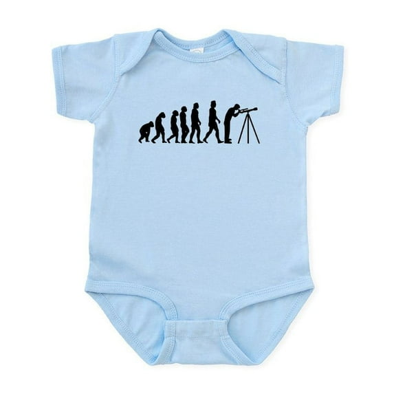 CafePress - Evolution Telescope Baby Light Bodysuit - Baby Light Bodysuit, Size Newborn - 24 Months