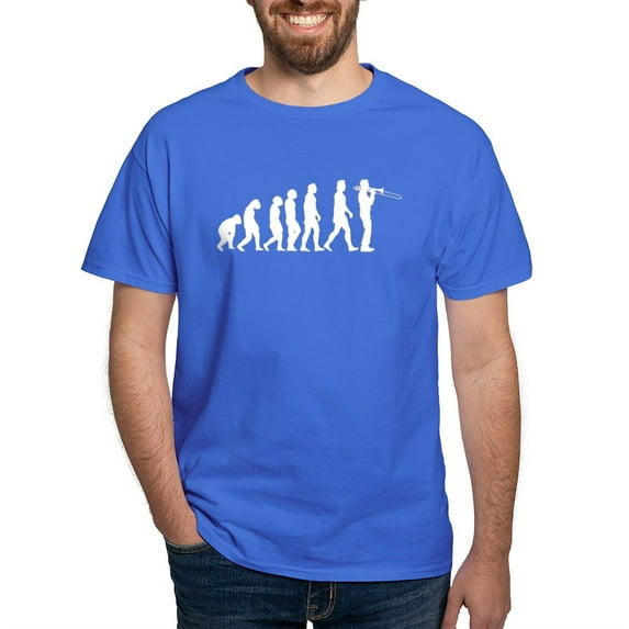 CafePress - Evolution Trombone Dark T Shirt - Men's Classic Graphic Cotton T-Shirt