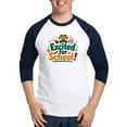 thumbnail image 1 of CafePress - Excited For School T Shirt – Fun & Motivational - Cotton Baseball Jersey, 3/4 Raglan Sleeve Shirt, 1 of 4