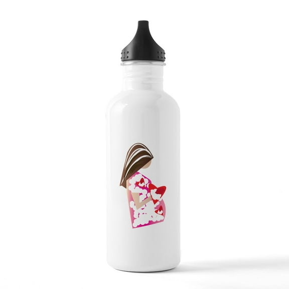 CafePress - Expectant Mom Water Bottle - Stainless Steel Water Bottle, Sports Bottle, 1.0L