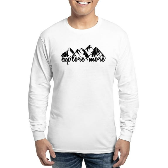 CafePress - Explore More Long Sleeve T Shirt - Unisex Cotton Long Sleeve T-Shirt