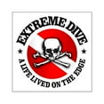 thumbnail image 1 of CafePress - Extreme Dive (Skull) Sticker - Square Sticker 3" x 3", 1 of 1