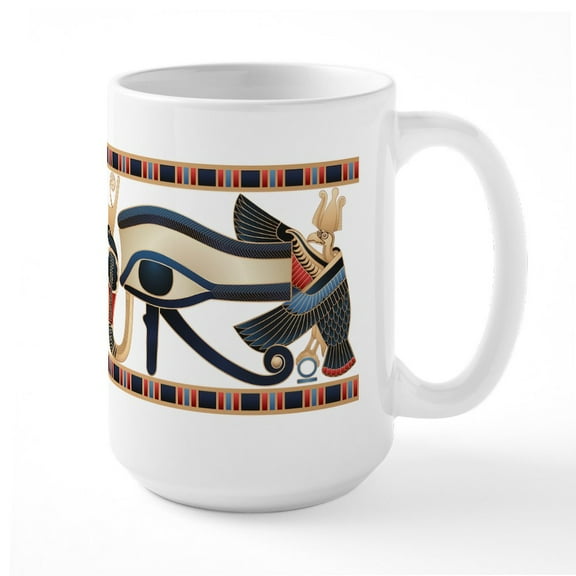 CafePress - Eye Of Horus Large Mug - 15 oz Ceramic Large White Novelty Mug