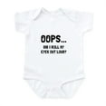 thumbnail image 1 of CafePress - Eye Roll Body Suit - Baby Light Bodysuit, Size Newborn - 24 Months, 1 of 4