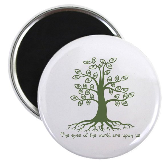 CafePress - Eyes Of The World Magnet - 2.25" Round Magnet, Refrigerator Magnet, Button Magnet Style