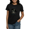 thumbnail image 1 of CafePress - Eyes Up! Heels Down! Horse Women's Dark T Shirt - Women's Traditional Fit Dark T-Shirt, 1 of 4