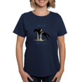 thumbnail image 1 of CafePress - Eyes Up! Heels Down! Horse Women's Dark T Shirt - Women's Traditional Fit Dark T-Shirt, 1 of 4