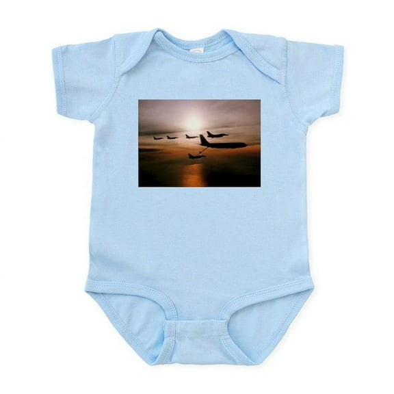 CafePress - F 16 Falcons Refueling Infant Bodysuit - Baby Light Bodysuit, Size Newborn - 24 Months