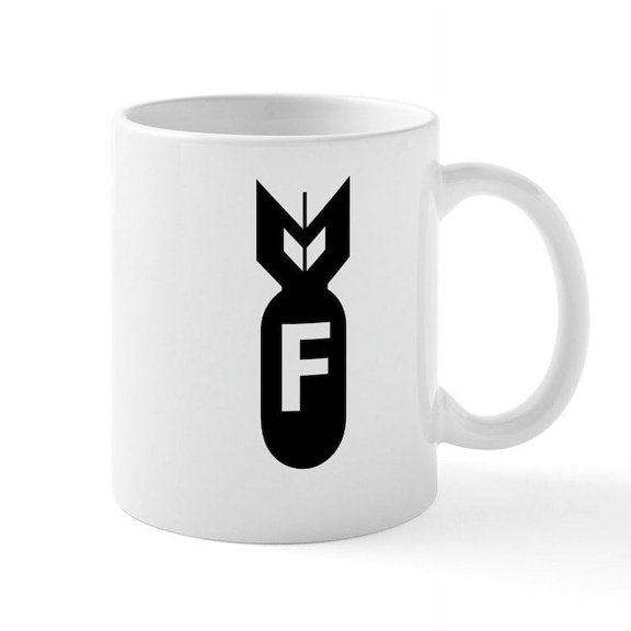 CafePress - F Bomb, F Bomb Mug - 11 oz Ceramic Mug - Novelty Coffee Tea Cup