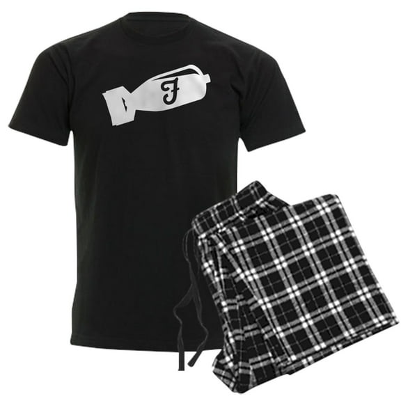 CafePress - F Bomb Men's Dark Pajamas - Men's Dark Loose Fit Cotton Pajama Set