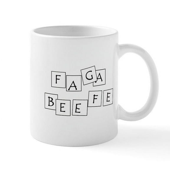 CafePress - FAGABEEFE Mug - 11 oz Ceramic Mug - Novelty Coffee Tea Cup