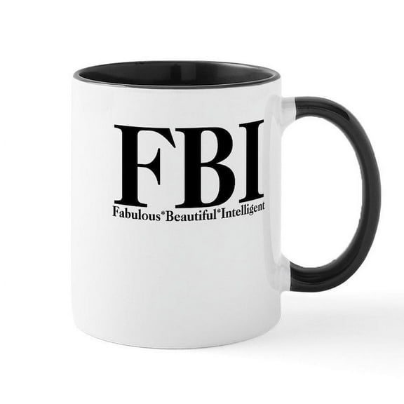 CafePress - FBI Mug - 11 oz Ceramic Mug - Novelty Coffee Tea Cup