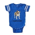 thumbnail image 1 of CafePress - FIN American Bulldog Good - Cute Infant Baby Football Bodysuit, 1 of 3
