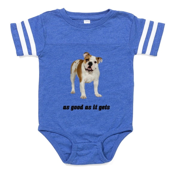 CafePress - FIN American Bulldog Good - Cute Infant Baby Football Bodysuit