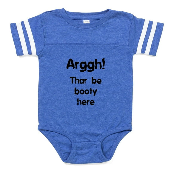 CafePress - FIN Arggh Booty - Cute Infant Baby Football Bodysuit